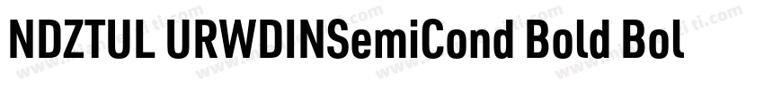NDZTUL URWDINSemiCond Bold Bold字体转换